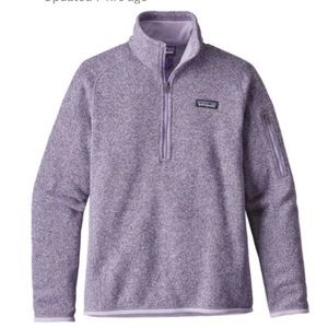 Patagonia Purple Better Sweater Quarter Zip Fleece Jacket Small